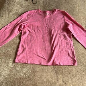Bright pink L.L. Bean long sleeve tee, Sz M